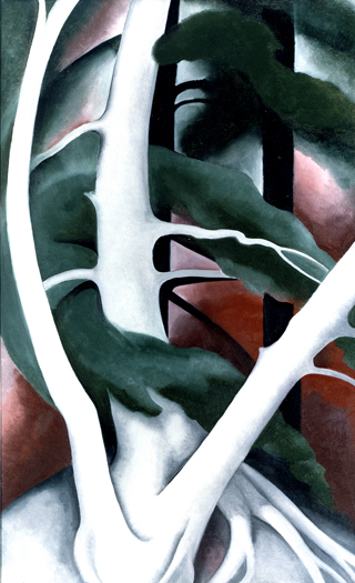 O'Keeffe_Georgia_BIRCH AND_PINE_TREE_Manitawok_320.jpg